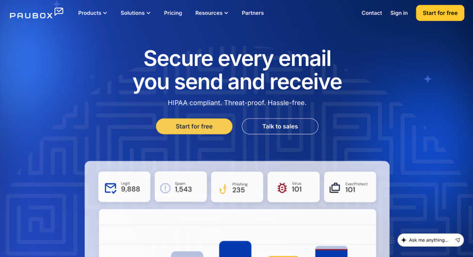 Paubox HIPAA-secure email platform